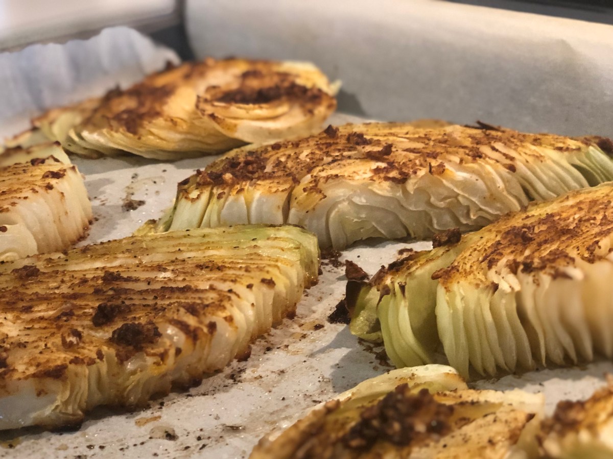 Fiery Roasted Cabbage