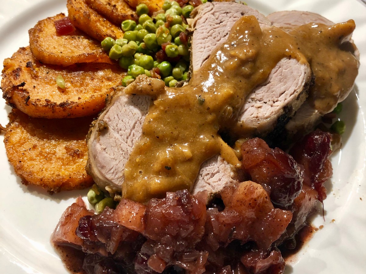 Roast Pork Tenderloin + Herby Pan&nbsp;Gravy