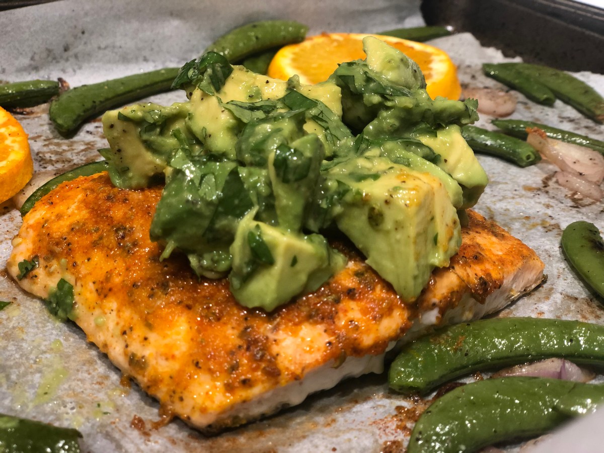 Baked Citrus Salmon with Avocado&nbsp;Salsa
